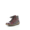 Baskets hautes rouge bordeaux